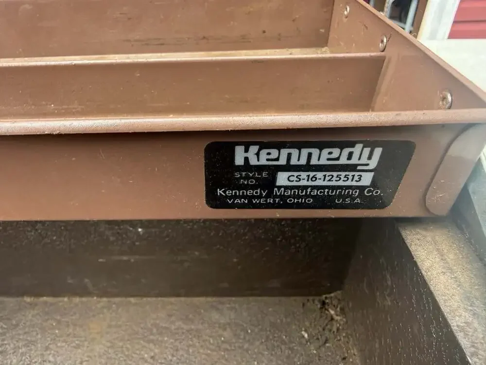 Vintage Kennedy Brown Metal Cantilever Tool Box Style CS-16-125513